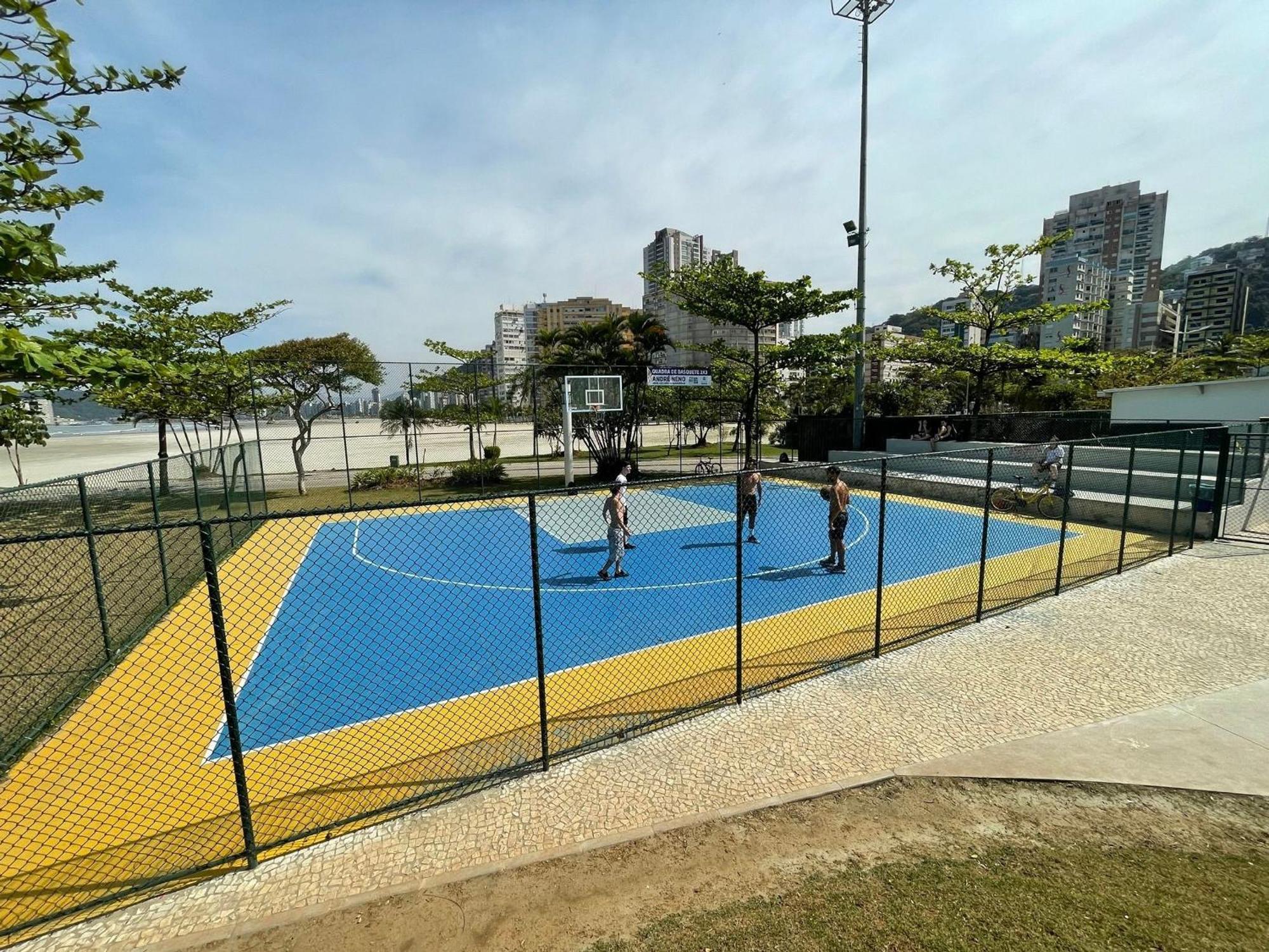 Ap Pe Na Areia Vista Parcial Mar Daire Santos  Dış mekan fotoğraf
